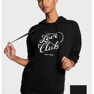 Victoria's Secret Black Love Club Sweatshirt